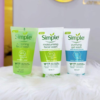 Sữa Rửa Mặt Simple Refreshing Facial Wash 150ml - Dịu Nhẹ Cho Da Dầu Mụn, Nhạy Cảm