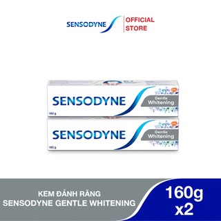 Bộ 2 Kem đánh răng SENSODYNE Gentle Whitening 160g giúp giảm ê buốt hiệu quả và làm trắng răng tự nhiên