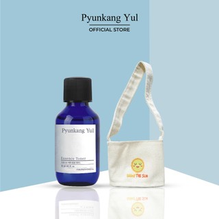 1 Pyunkang Yul Nước hoa hồng Essence Toner 30ml + Korean Sunscreen - Túi quai xách vải canvas