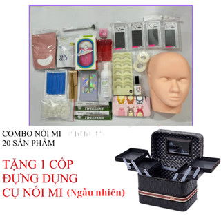 Combo Hỗ trợ học nối mi Nâng Cao gồm 20 sản phẩm / dụng cụ nối mi / Đức Eyelash