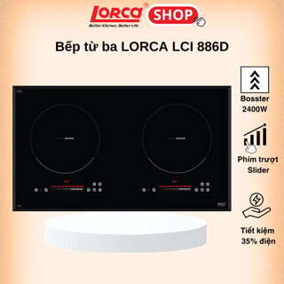 Bếp từ đôi LORCA LCI 886D - Hàng chính hãng cao cấp nhập khẩu, Công nghệ Inverter