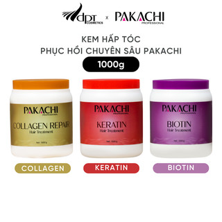 Kem hấp tóc phục hồi chuyên sâu Pakachi siêu mềm mượt, siêu tiết kiệm 1000g