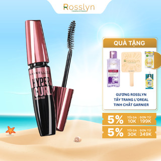 Mascara maybelline giúp dài và cong mi hyper curl waterproof chuốt mi đen 9.2ml rosslyn mb000046