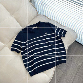 Áo polo kẻ ngang - navy