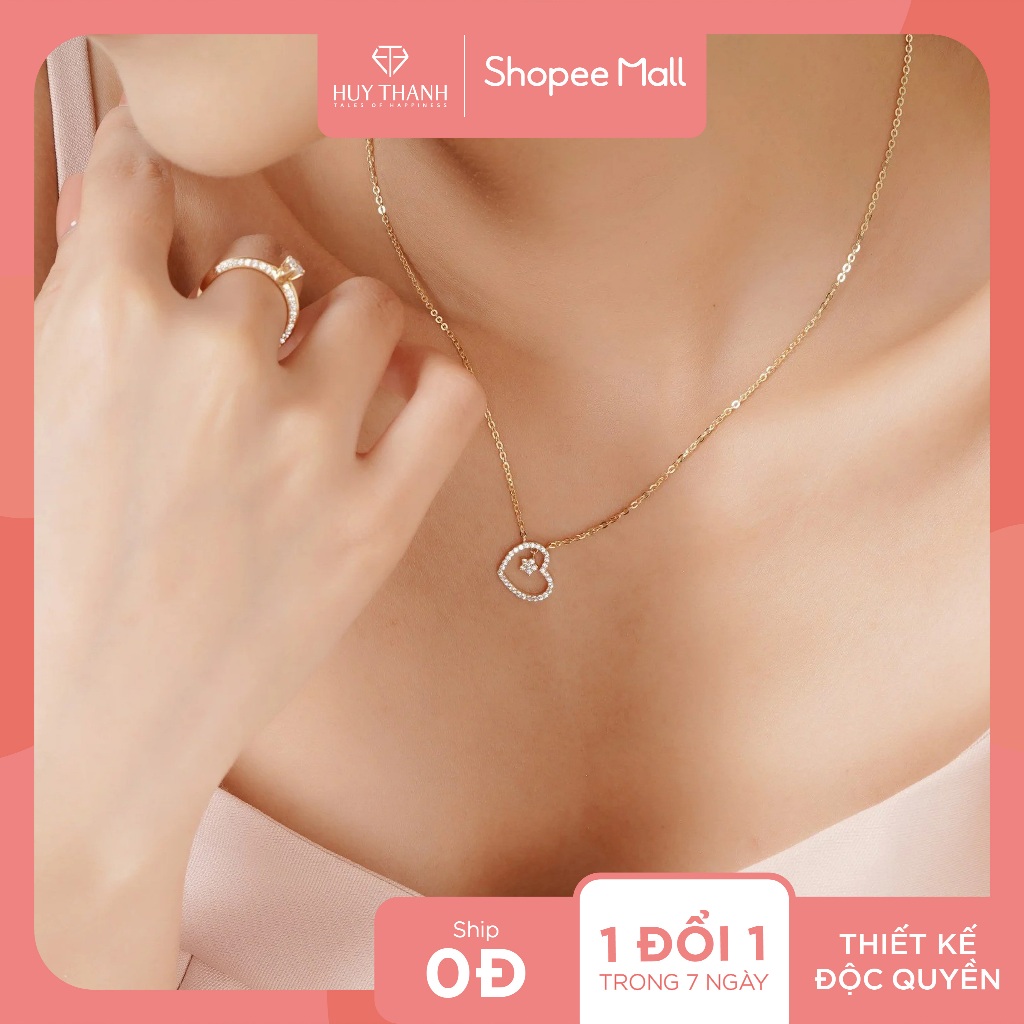 Dây Chuyền Vàng Tây 10k DCMAMD506B Huy Thanh Jewelry