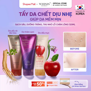 Gel Tẩy Tế Bào Chết Da Mặt Hàn Quốc WHISIS Peeling Gel Giúp Trắng Da Mờ Thâm Mụn Se Khít Lỗ Chân Lông 120ml/130ML