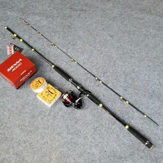 [BẢO HÀNH NGỌN] Cần câu cá Toro Dragon titan khoen vàng + Máy câu Shimano Sienna 4000 + cước Toro 150 mét - Cần câu cá