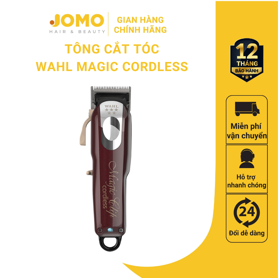 Tông Đơ Wahl Magic Clip Cordless - Lưỡi Kép Fade Chuyên Nghiệp, Pin Lithium-ion, Sạc Nhanh