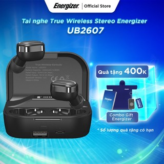 Tai nghe True Wireless Stereo Energizer UB2607 - thiết kế nhỏ gọn, âm thanh chuẩn HD