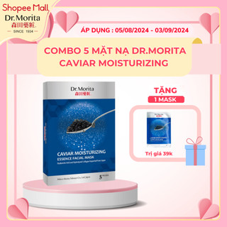 Hộp Mặt Nạ 5 miếng Dr.Morita Caviar Moisturizing Essence Facial Mask 28g/m