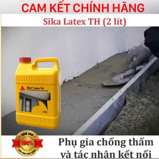 Can 2Lít Sika Latex phụ gia chống thấm và kết nối cam kết hàng chính hãng chất lượng cao
