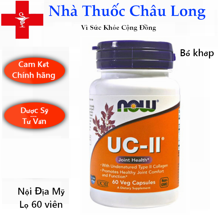 Now UC-II Joint Health 60v - Collagen type 2 - Viên uống bổ khớp
