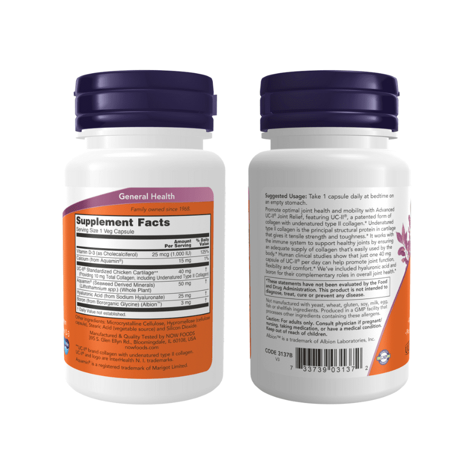 Now UC-II Joint Health 60v - Collagen type 2 - Viên uống bổ khớp
