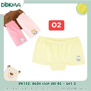 (2-12Y) Quần chip đùi cho bé gái (SET 3 CÁI) - DOKMA