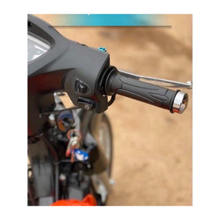 Tay nắm cao su SH MODE + kèm Gù inox Sịn cho mọi loại xe máy, xe đạp điện {Giá 1 đôi}