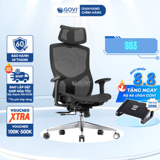 [Đặt trước - Nhận từ 28.08] Ghế Công Thái Học Govi Solid S03 Full Lưới Dragon Mesh, Full Tính Năng, Bảo Hành 5 Năm