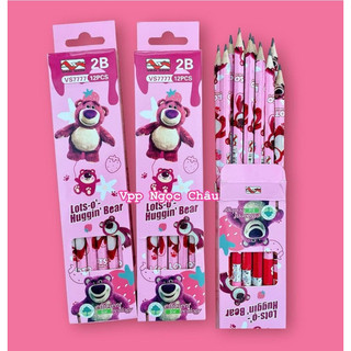 🍓🍓 bút chì gỗ gấu dâu 2b 🍓