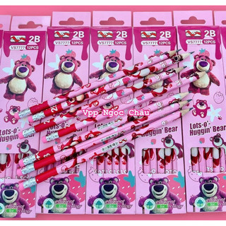 🍓🍓 BÚT CHÌ GỖ GẤU DÂU 2B 🍓