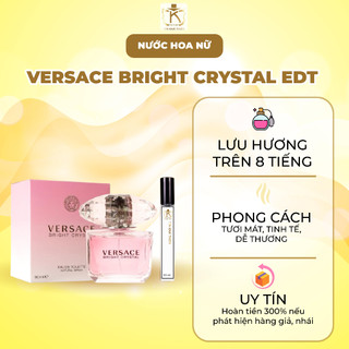 Nước Hoa Versace Bright Crystal EDT - Hương Thơm Nữ Tính, Quyến Rũ, Ngọt Ngào, Phù Hợp Mọi Buổi Tiệc