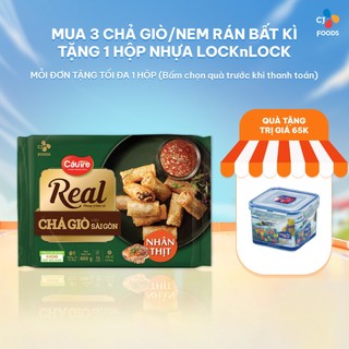 [Tặng hộp nhựa khi mua 3] Chả giò Cầu Tre REAL - Chả giò chiên nhân Thịt kiểu Sài Gòn 400g