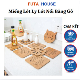 Miếng lót ly lót nồi bằng gỗ chống thấm nước cao cấp