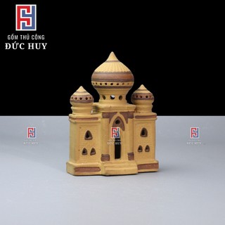 Mô Hình Gốm Lâu Đài Taj Mahal Mini - Phụ Kiện Trang Trí Tiểu Cảnh, Chậu Cây Bonsai