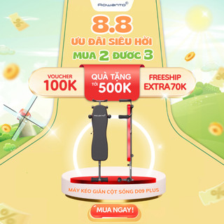 Máy kéo giãn cột sống rowanto d09+, hỗ trợ cải thiện thoát vị, hỗ trợ tăng chiều cao, khung cứng cáp