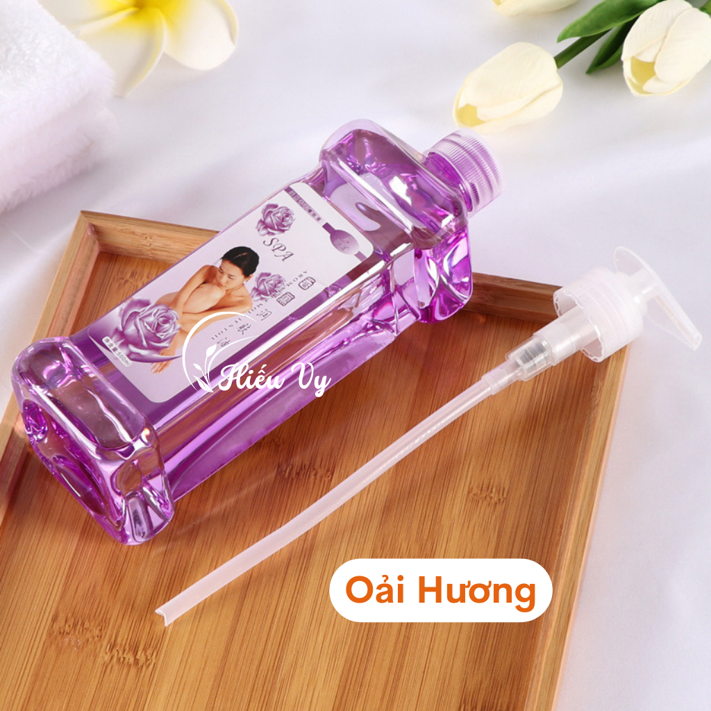 Tinh Dầu Massage Body Gừng, lavender, Hoa Hồng, Ngải Cứu Thơm Dịu 500ml/750ml | Dầu Mát Xa Body Thiên Nhiên An Toàn