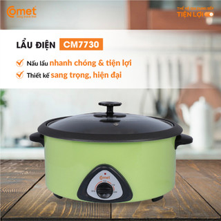 [Có hỏa tốc TPHCM ]  Nồi lẩu điện 3,6L COMET - CM7730