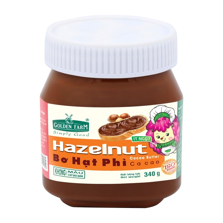 Bơ Hạt phỉ golden farm 170g  - Bơ Hazelnut