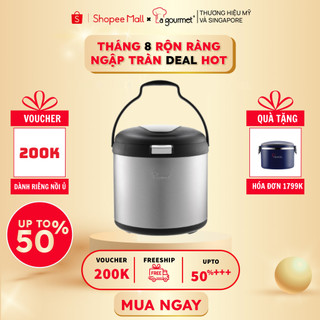 Nồi ủ giữ nhiệt 2 ngăn cao cấp La gourmet 7L - 207869 (tiết kiệm thời gian - bảo toàn dinh dưỡng)