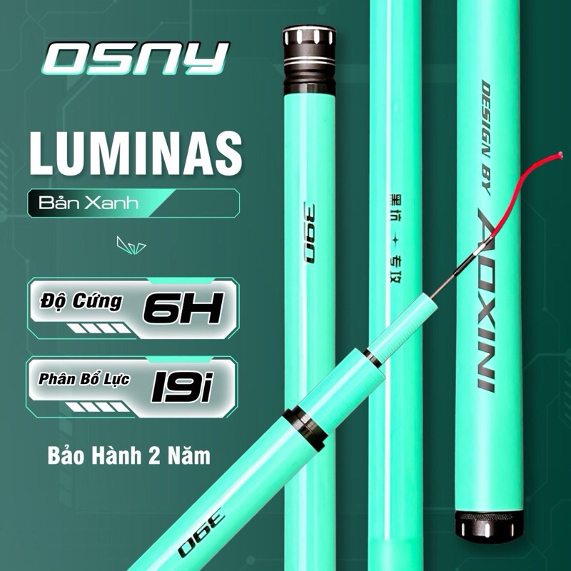 Cần Câu Tay Osny Luminas 6H 19i- Cần Câu Đơn, Cần Câu Đài Săn Hàng, Câu Tốc Độ, Bạo Lực Cao Cấp -Quố