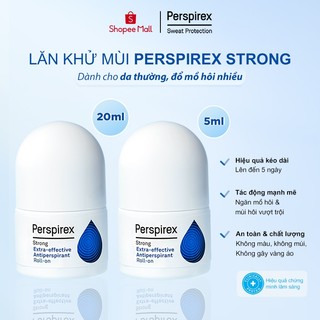 ComboMix Lăn khử mùi Perspirex Strong (20ml+5ml): Dành Cho Da Thường, Đổ Nhiều Mồ Hôi