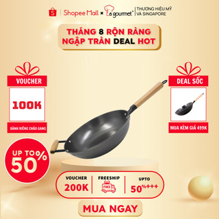 Chảo gang đúc công nghệ mới La gourmet Nitrigan™ 30cm lòng sâu hai tay cầm 4L - 347664 (tốt cho sức khỏe, siêu bền)