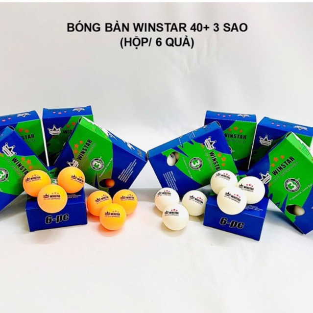 Bộ 6 quả bóng bàn WS - DK Sport