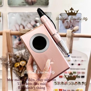  Phụ kiện nail - Máy mài tích điện chạy siêu êm tặng kèm đầu mài sứ 