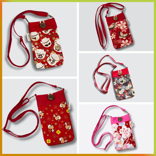Túi đeo chéo mini vải bố Canvas đựng điện thoại, ví tiền, tiền lẻ...thời trang cute, tiện lợi, may thủ công 100%