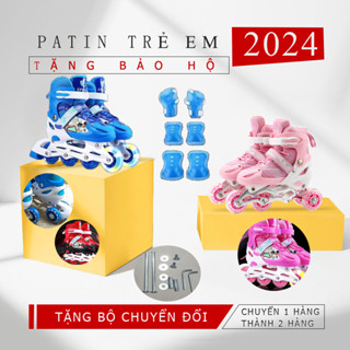 Giày trượt Patin trẻ em, người lớn Sports đủ size, có đèn, tặng kèm bộ tool chuyển thành 3 bánh