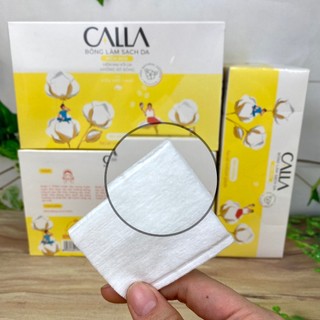 Bông tẩy trang bề mặt mịn 180 miếng chính hãng Bông Bạch Tuyết - Bông Calla bề mặt mịn 180 miếng