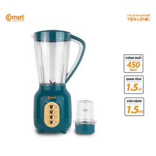 Máy xay sinh tố cối nhựa kháng vỡ 450w comet - cm9952