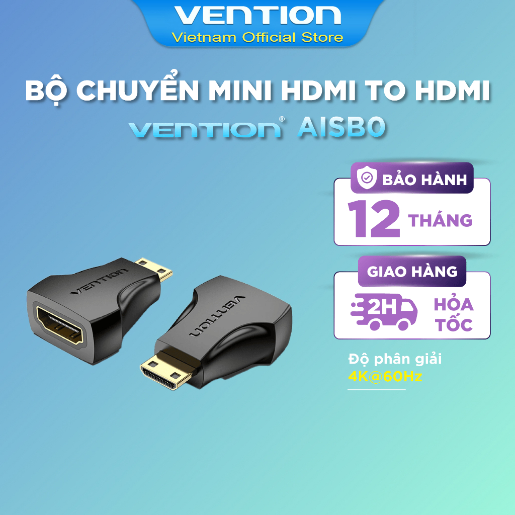 Bộ chuyển Mini HDMI Male to HDMI Female VENTION AISB0