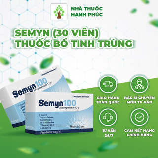 [Chính hãng] SEMYN (30 VIÊN) – THUỐC BỔ TINH TRÙNG, HỖ TRỢ SINH SẢN NAM GIỚI