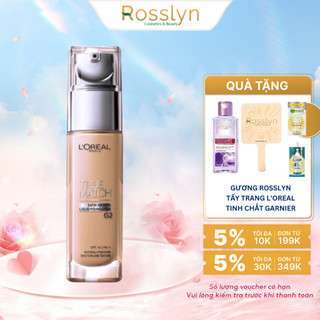 Kem Nền L'Oreal Paris True Match Liquid Foundation Lâu Trôi Dạng Lỏng 30ml Rosslyn