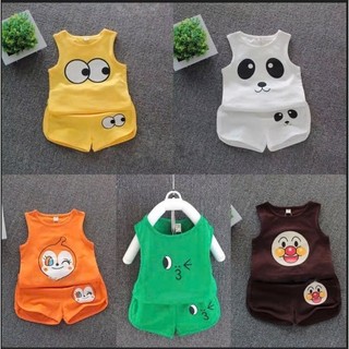 Combo 5 bộ ba lỗ bé trai, bé gái size 3-15kg...