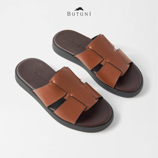 Dép quai ngang butuni ibiza woven w slippers kiều dép nam đế cao thích hợp đi làm, đi chơi bảo hành 12 tháng