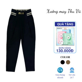  Quần baggy nữ cạp MIN Thu Vũ quần tây nữ công sở vải umi hàn loại 1 co giãn 4 chiều không cắn chỉ thấm hút mồ hôi 