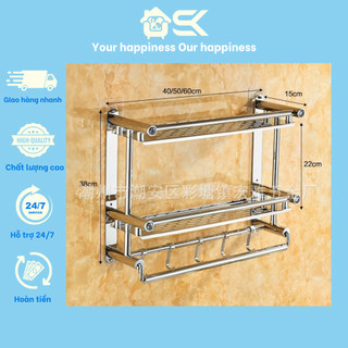 Kệ Nhà Tắm Sus 304 Treo Đồ Nhà Tắm Kệ Inox