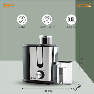 [Hỏa tốc HCM] Máy ép trái cây 400W COMET - CM9838