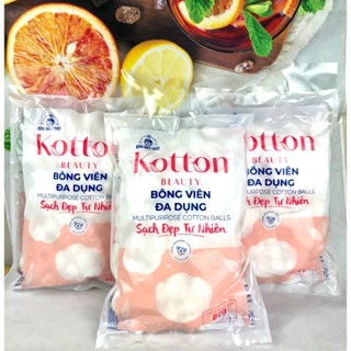 BÔNG VIÊN TIỆN DỤNG COTTON 80G/ GÓI KOTTON BEAUTY - BÔNG GÒN DẠNG VIÊN TIỆN DỤNG GÓI 80g CHÍNH HÃNG BÔNG BẠCH TUYẾT