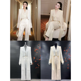 Set áo tơ choàng + quần tây